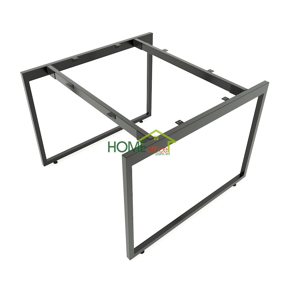 Chân sắt lắp ráp cho bàn 100x100cm hệ Slean