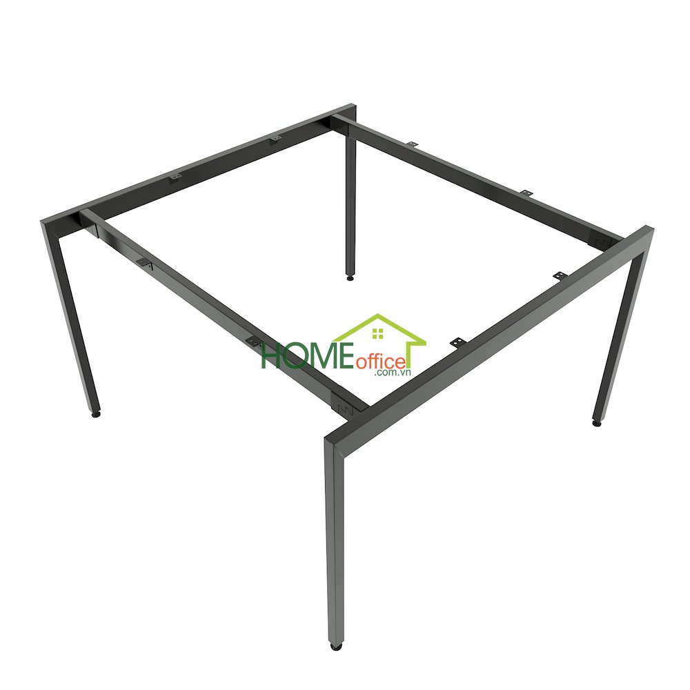 Chân sắt lắp ráp bàn 120x120cm hệ Slean HCSL015