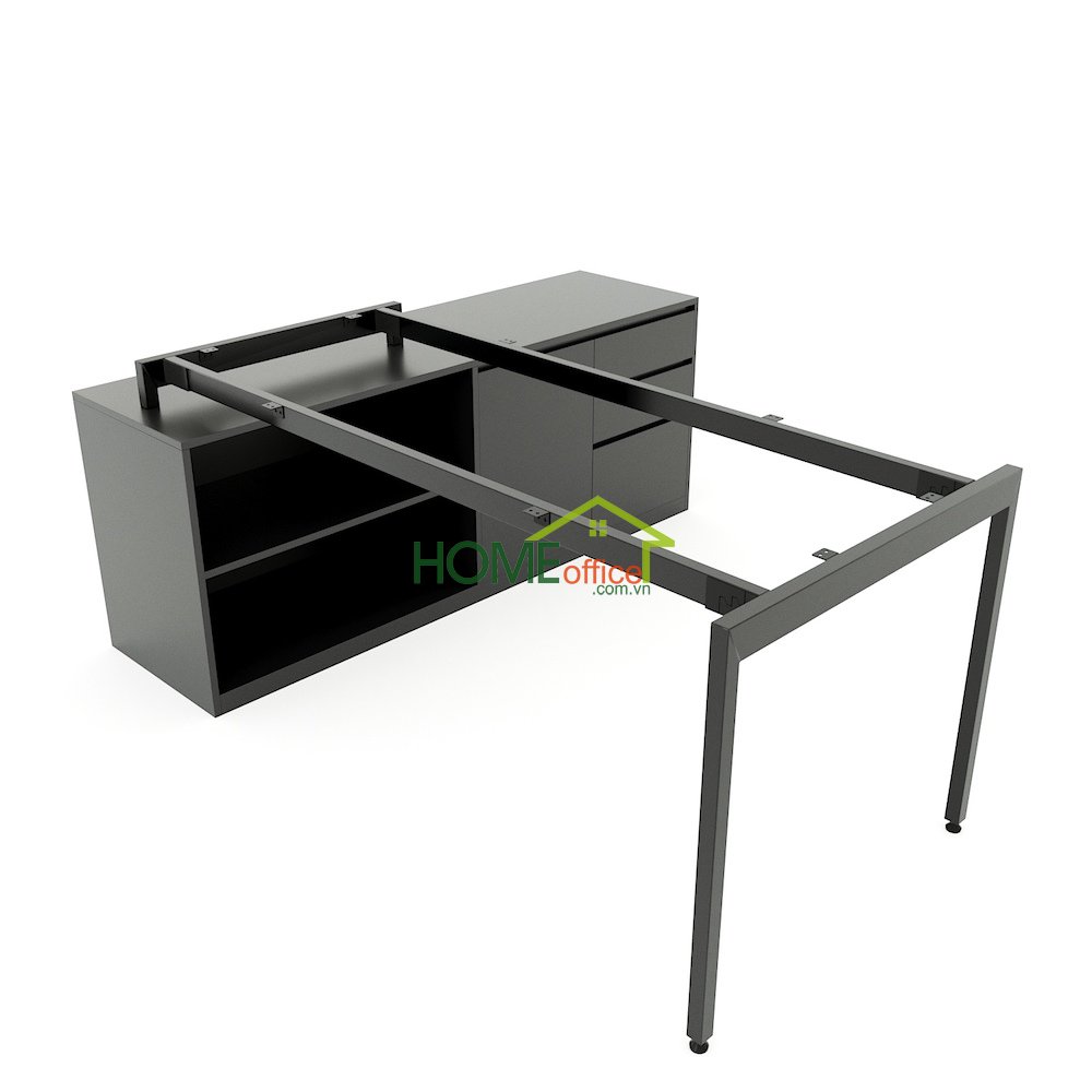 Chân sắt lắp ráp cho bàn gác tủ 160x80cm hệ Slean