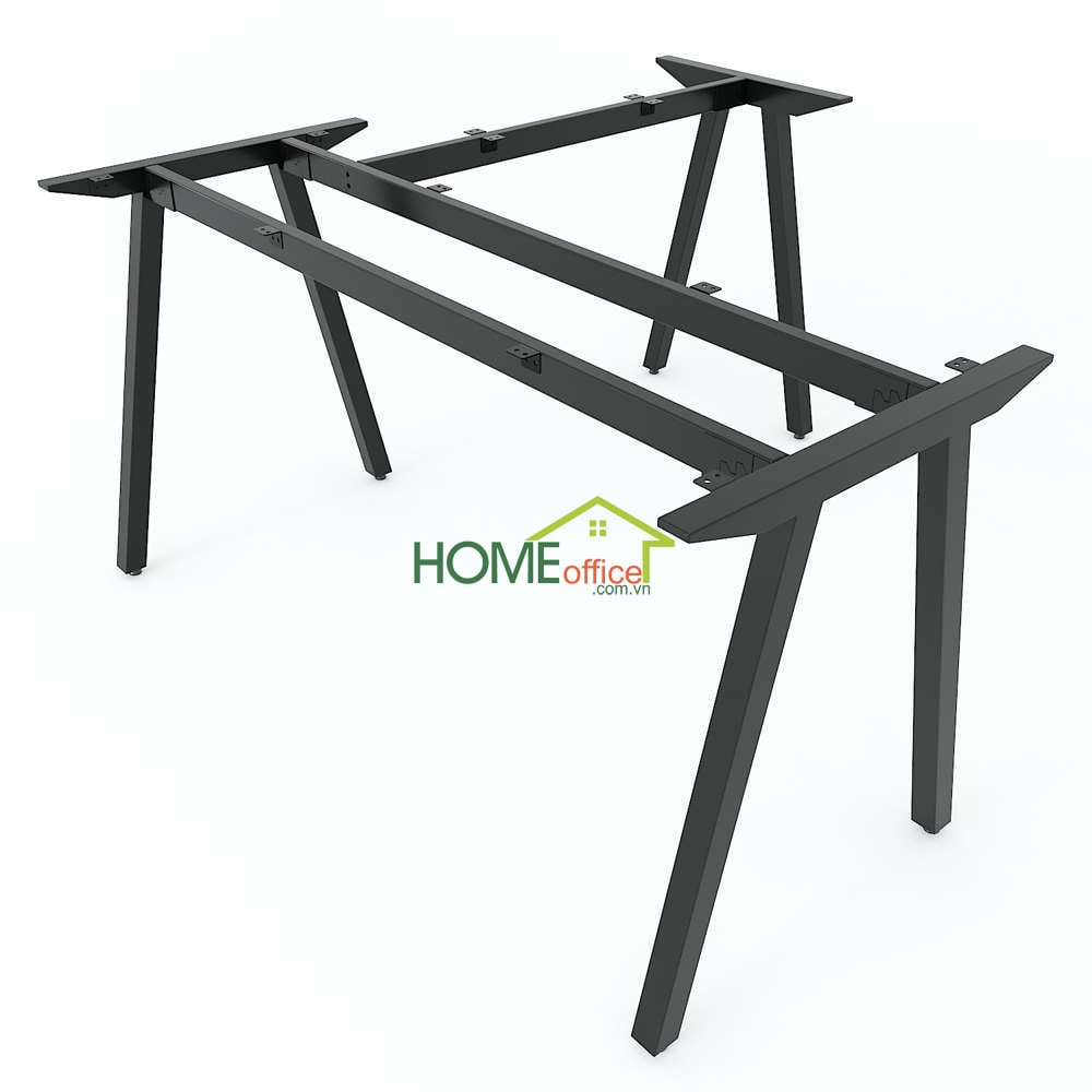 Chân bàn sắt cơ cấu lắp ráp sơn tĩnh điện