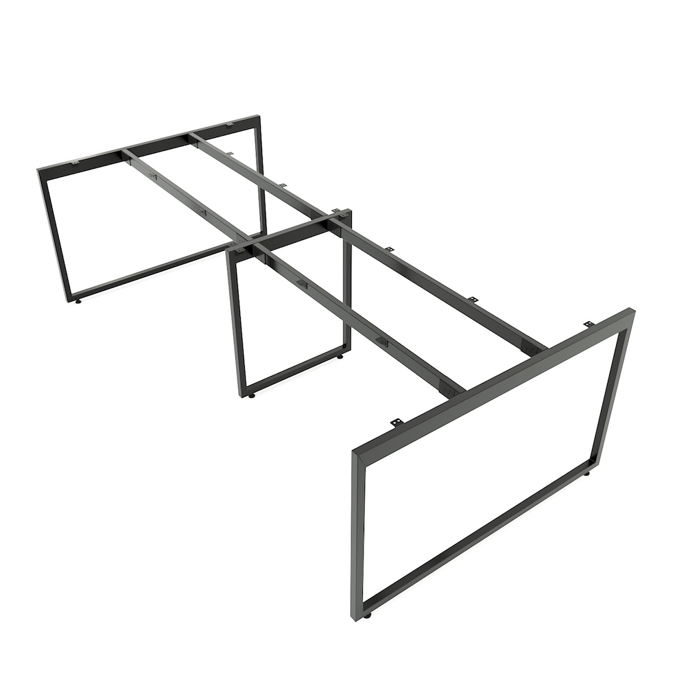 Chân sắt lắp ráp cho bàn họp 240x120cm hệ Slean