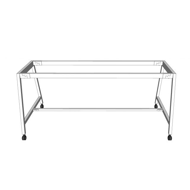 Chân sắt di động cho bàn cụm 2 người 180x80cm sơn tĩnh điện CFOS008