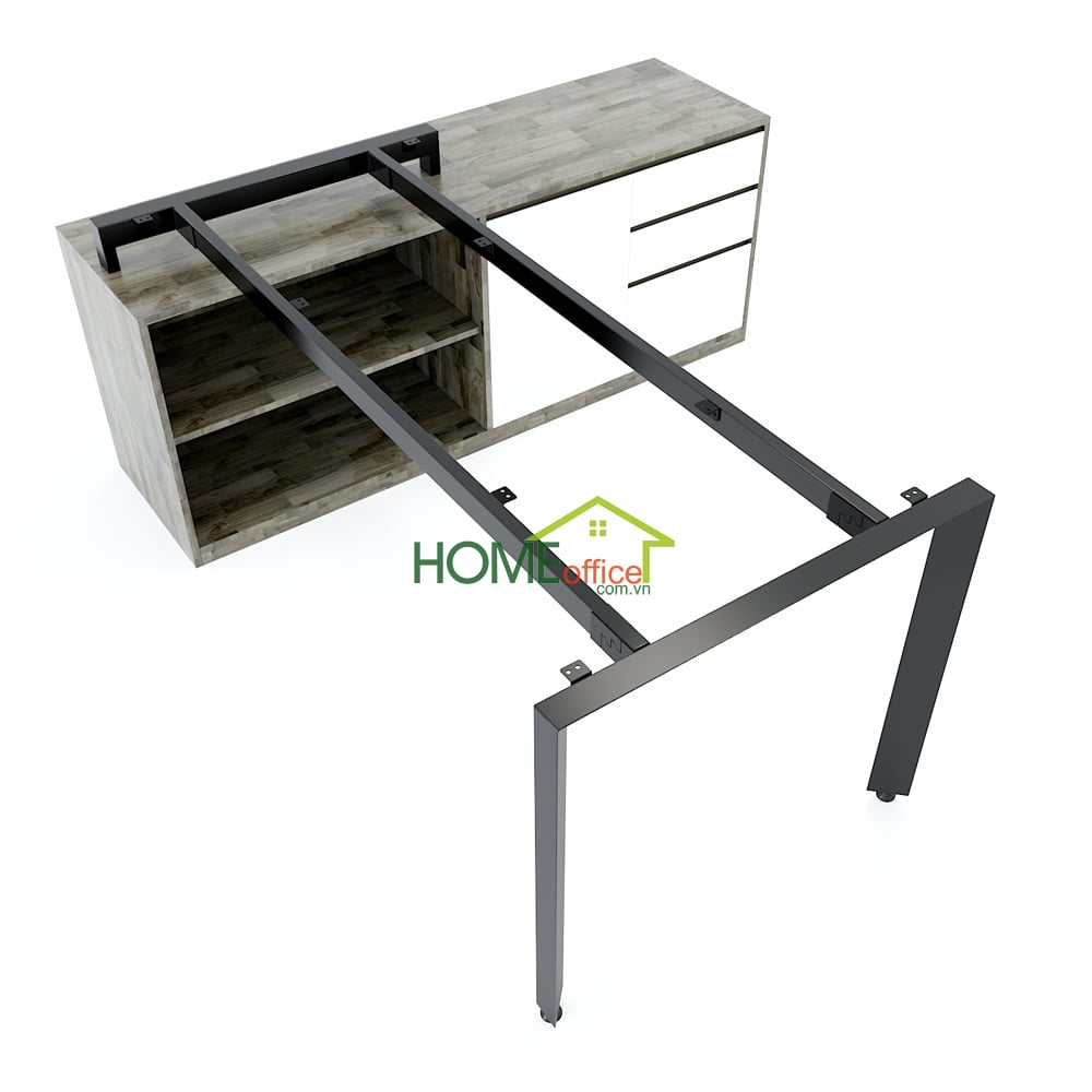 Chân sắt cho bàn gác tủ mặt bàn kích thước 160x80cm