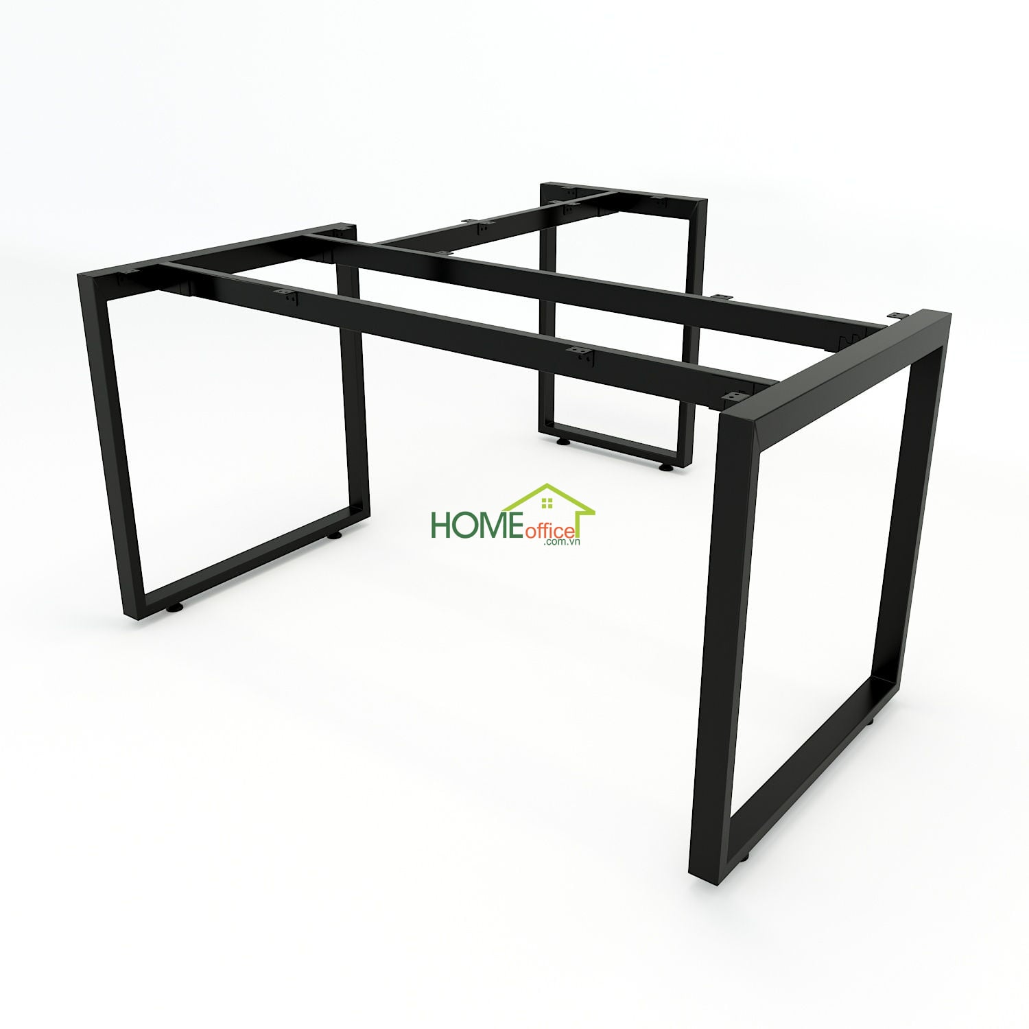 Chân bàn chữ L hệ Rectang 140x140cm lắp ráp