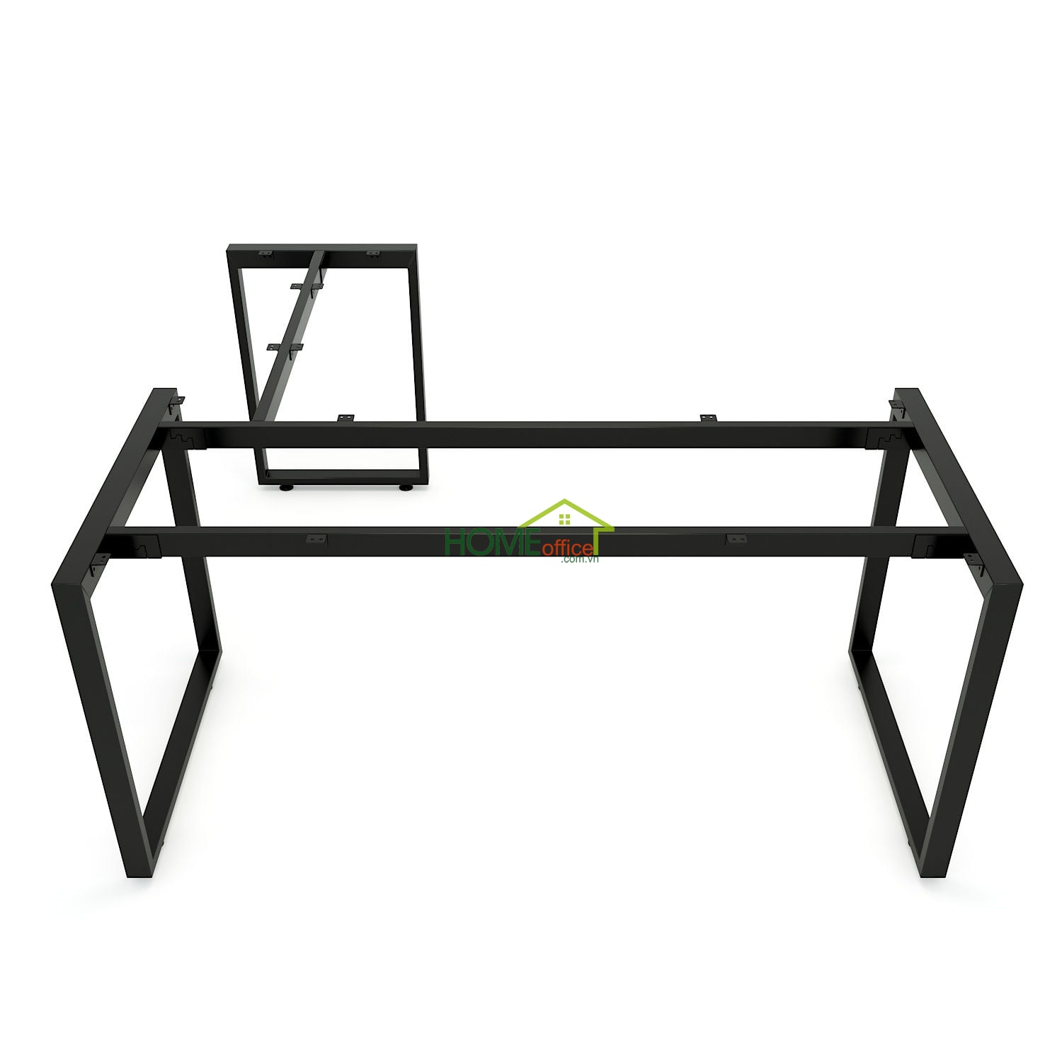 Chân bàn chữ L hệ Rectang 160x150cm lắp ráp