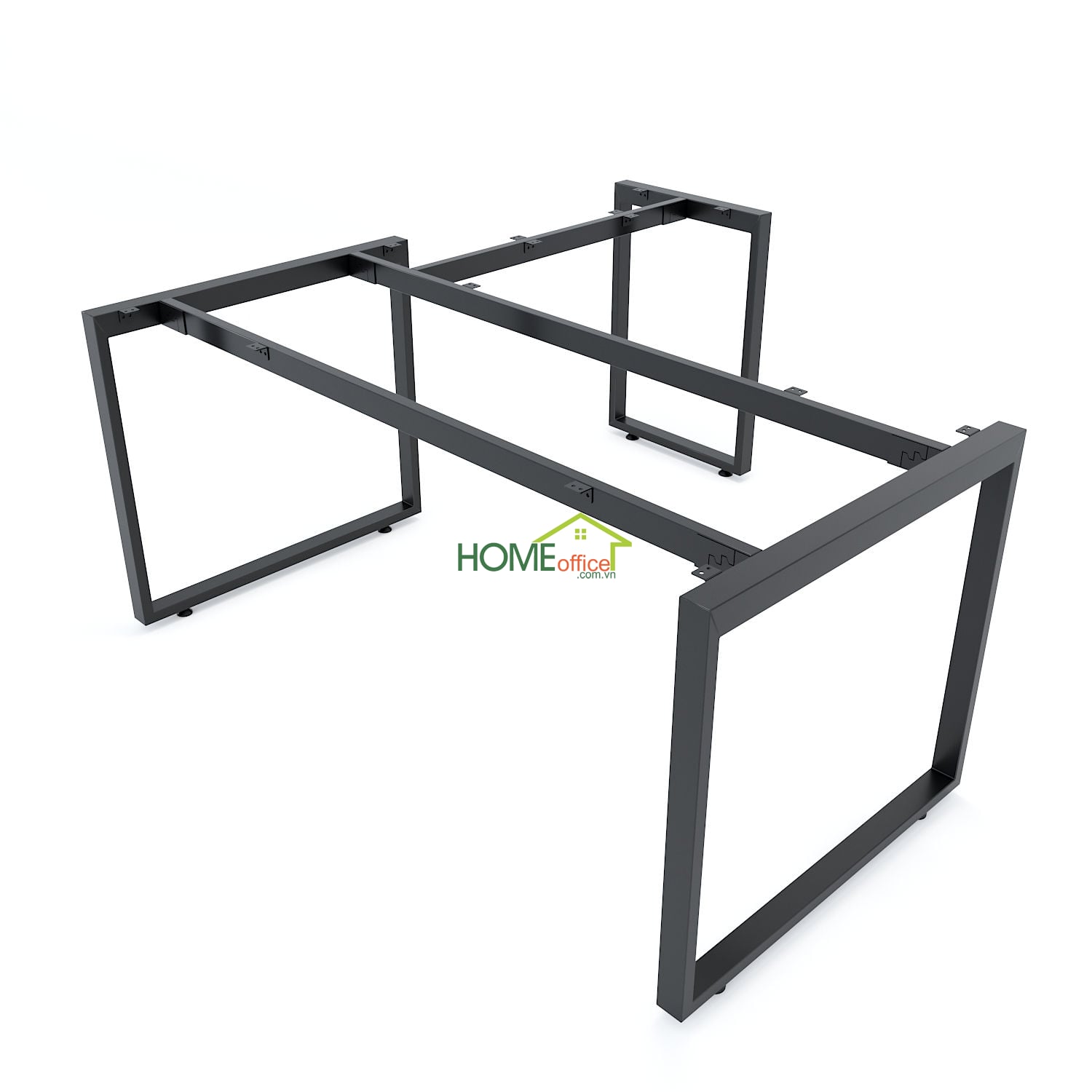 Chân bàn chữ L hệ Rectang 160x160cm lắp ráp
