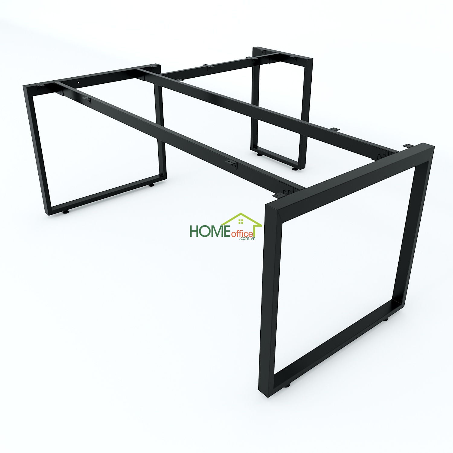 Chân bàn chữ L hệ Rectang 180x160cm lắp ráp