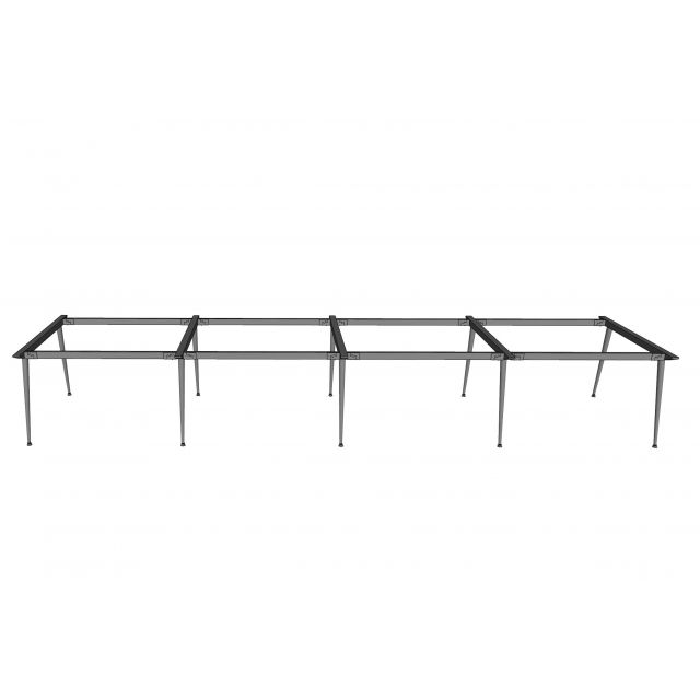 Chân sắt lắp ráp cho bàn cụm 8 chỗ 480x120cm hệ CONE HCCO028