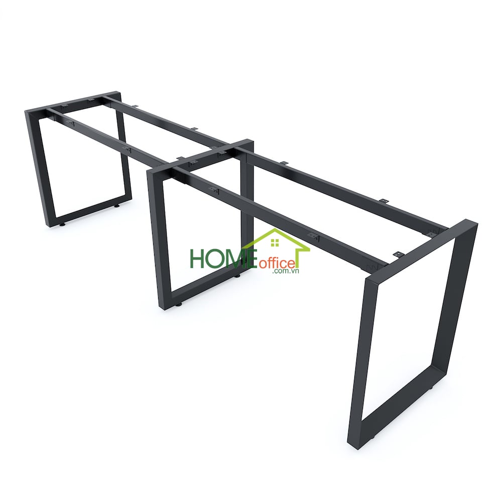 Chân sắt tam giác cho bàn cụm 2 người 240x60cm