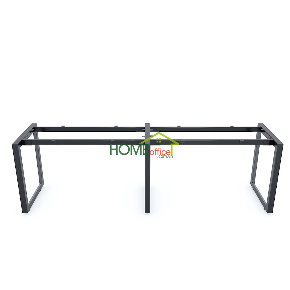 Chân sắt tam giác cho bàn cụm 2 chỗ ngồi 240x60cm