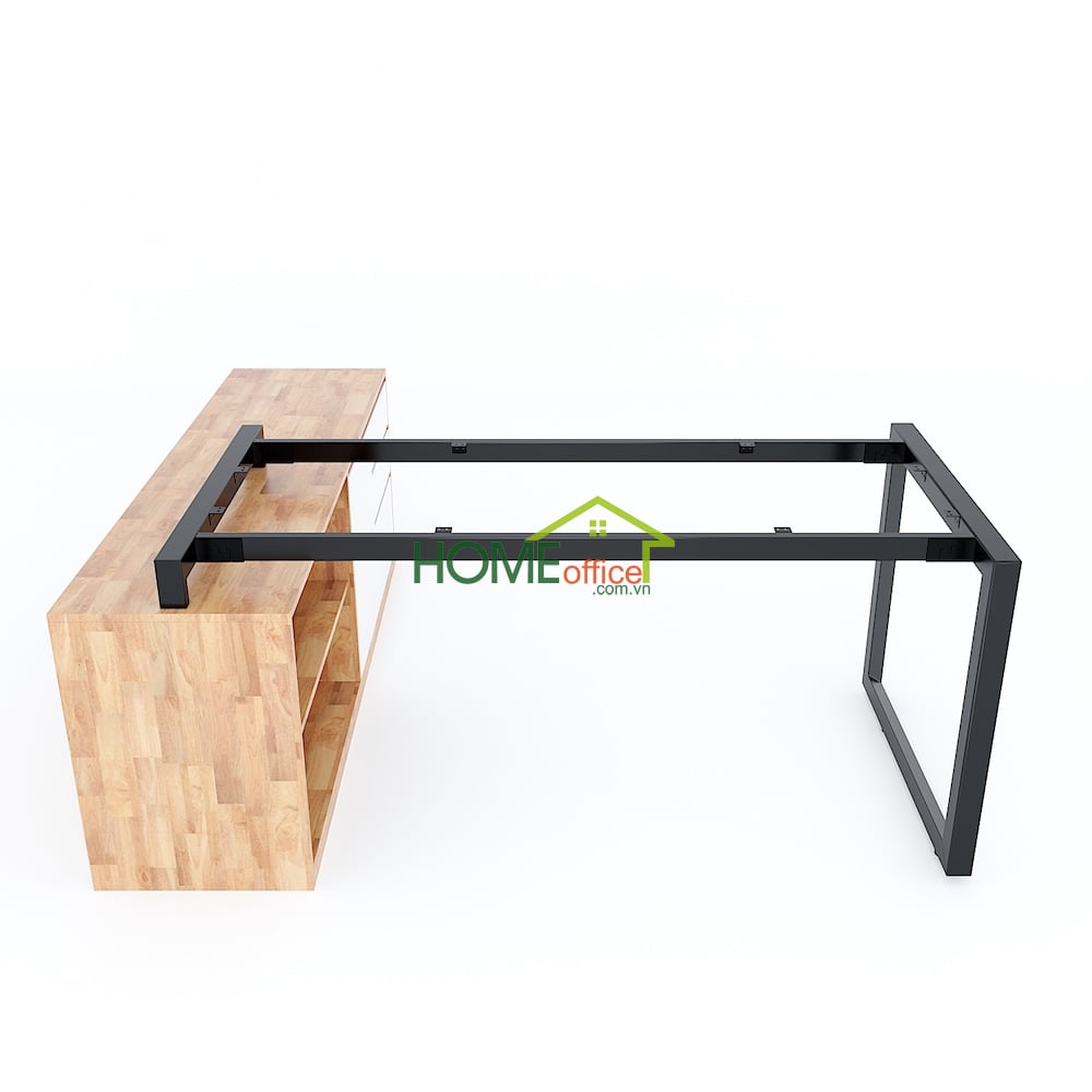 Chân bàn gác tủ 160x80cm sắt tam giác lắp ráp