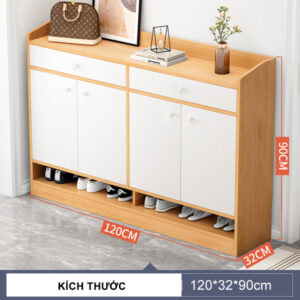 Tủ giày gỗ đẹp 1m2 -TG63