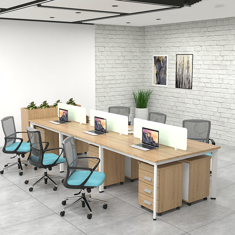 Bàn làm việc 4 người Ula Chân Oval CBTP-OV4