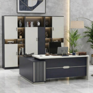 Bàn làm việc quản lý hiện đại sọc trang trí tinh tế