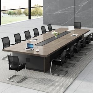 Bàn họp văn phòng dáng chữ nhật 4m5