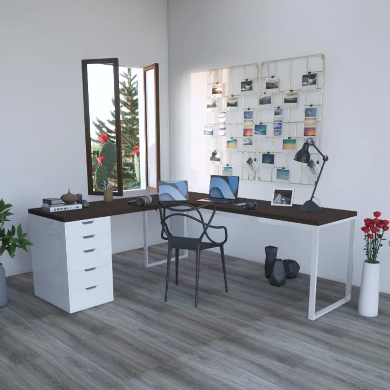 Bàn làm việc ikea chữ L gaming BIK-L2NK-388T