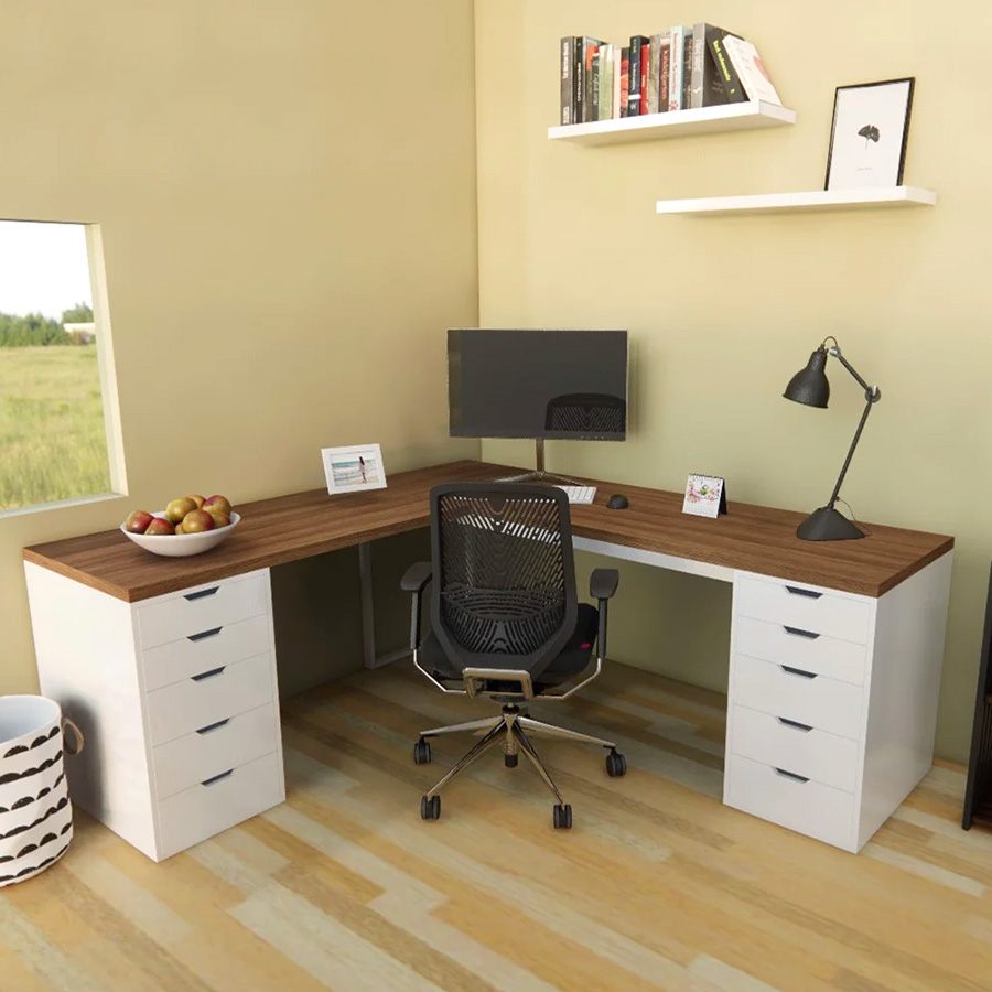 Bàn làm việc ikea chữ L gaming BIK-L2NK-388T