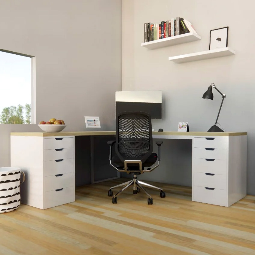 Bàn làm việc ikea chữ L gaming BIK-L2NK-388T