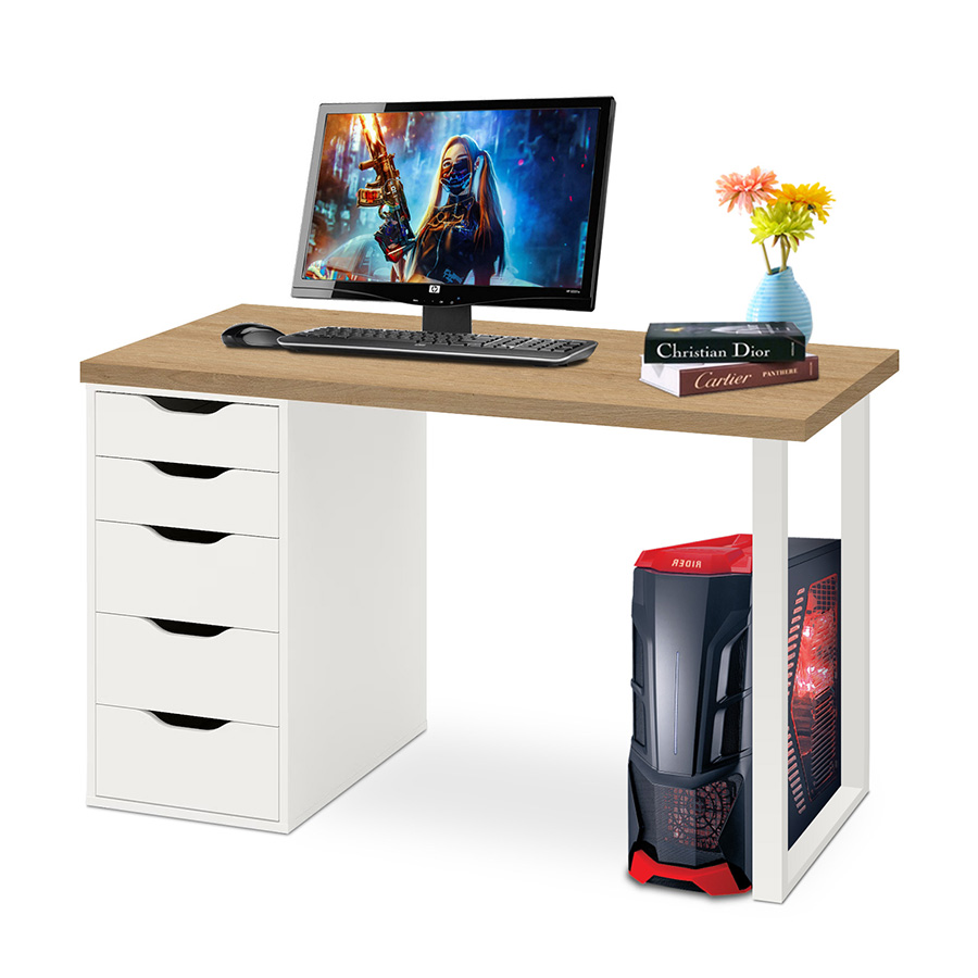 Bàn làm việc ikea chữ L gaming BIK-L2NK-388T