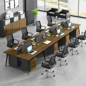 Cụm bàn làm việc chân côn nhóm 8 người CB-COSI8