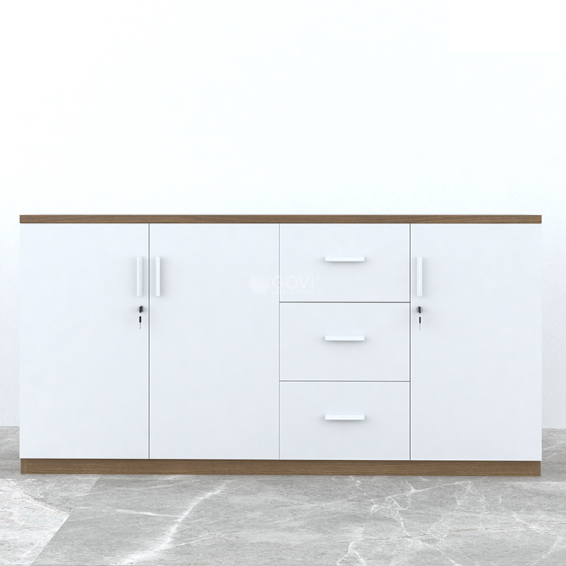 Tủ hồ sơ tài liệu 3 cánh 3 ngăn kéo CL80-180