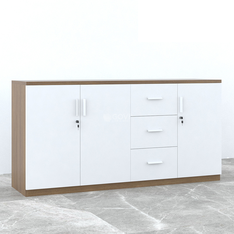 Tủ hồ sơ tài liệu 3 cánh 3 ngăn kéo CL80-180