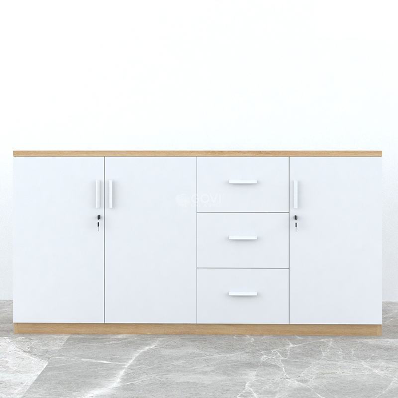 Tủ hồ sơ tài liệu 3 cánh 3 ngăn kéo CL80-180