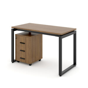 Bàn làm việc chân vuông chữ U 1m2