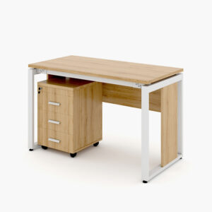 Bàn làm việc chân vuông yếm 1m2 EU12Y-1