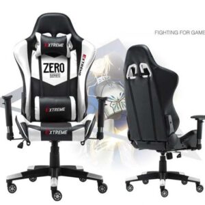Ghế xoay game extreme zero v1 trắng đen