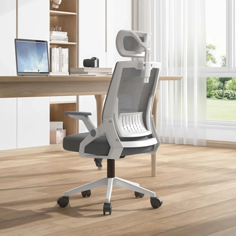 Ghế làm việc ergonomic lưng lưới, tay gập - CTH04