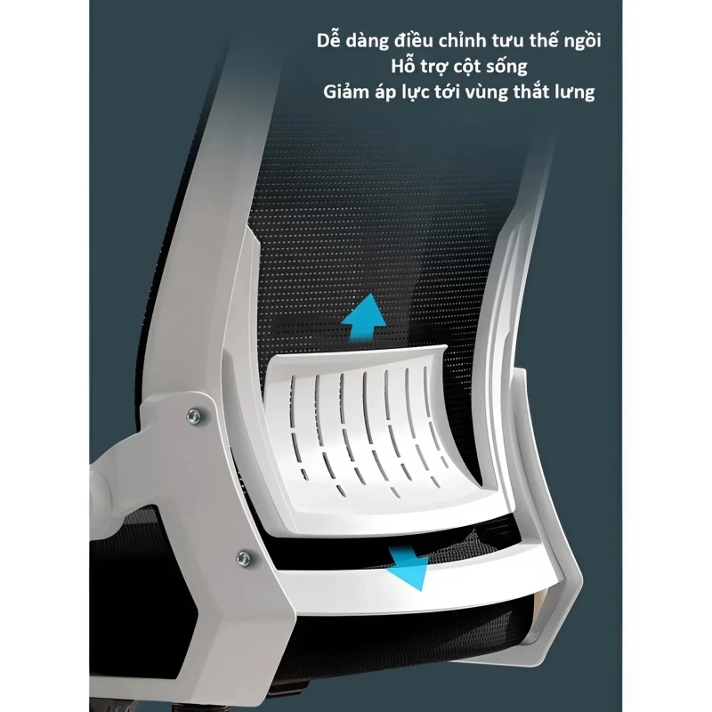 Ghế làm việc ergonomic lưng lưới, tay gập - CTH04