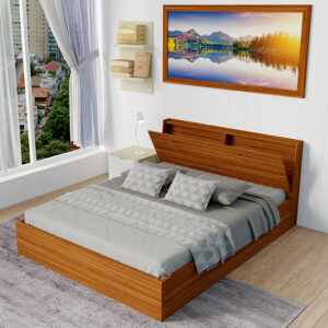 Giường ngủ hộp đầu giường ngăn kéo dưới