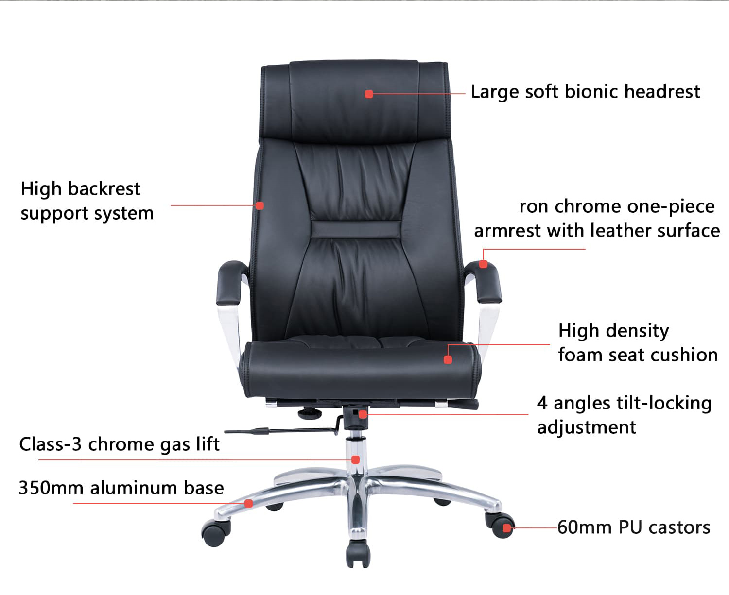 Ghế xoay da quản lý giám đốc GD044