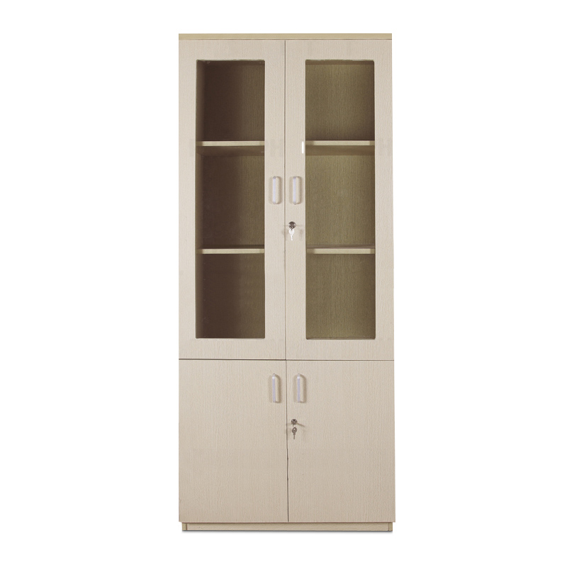 Tủ gỗ tài liệu giá rẻ 2 buồng TTLG-2-383-80