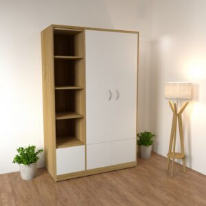 Tủ quần áo 2 cánh 1 ngăn đồ
