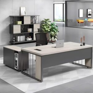 Bàn Giám Đốc Hiện Đại Kết Hợp Tủ Rời
