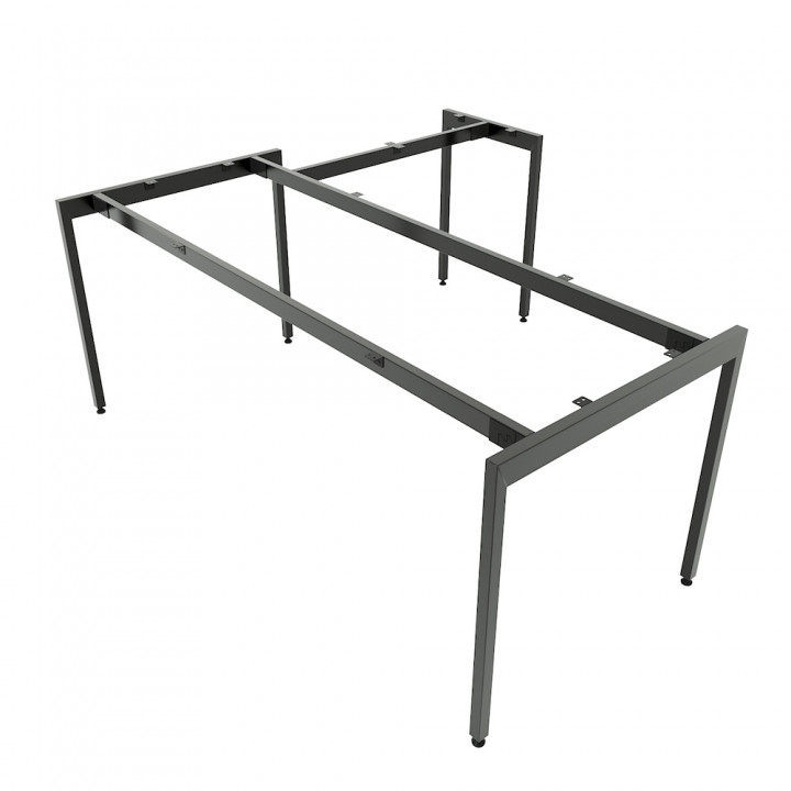 Chân sắt lắp ráp bàn chữ L 180x160cm hệ Slean