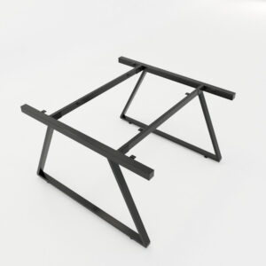 Chân bàn cụm 2 hệ Trapeze II Concept 120x120 lắp ráp