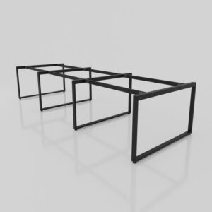 Chân bàn nhân viên 3600x1200 sắt 25x50 lắp ráp ngàm
