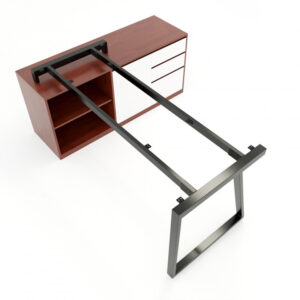 Chân bàn gác tủ 140x70 hệ Trapeze II Concept lắp ráp