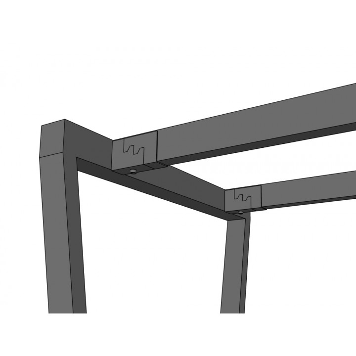 Chân bàn 60x100cm hệ Trapez Concept lắp ráp