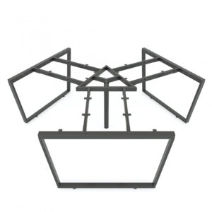 Chân bàn cụm 3 236x205cm hệ Trapez Concept lắp ráp