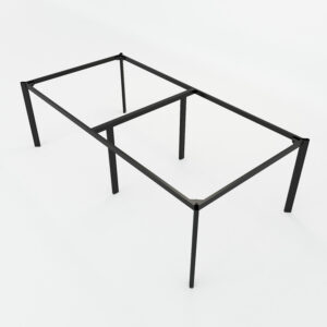 Chân bàn cụm 4 240x120 hệ Oval Concept lắp ráp