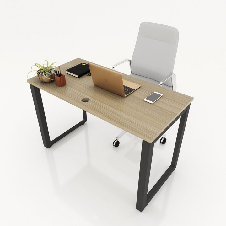Chân bàn nhân viên 1200x600 tam giác quỳ lắp ráp ngàm