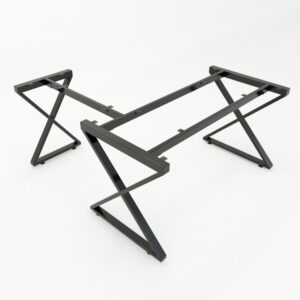 Chân bàn chữ L 140x150cm hệ XConcept lắp ráp