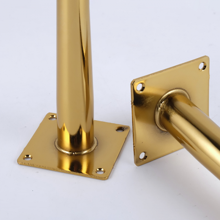 Chân côn inox cao 20cm mạ màu vàng