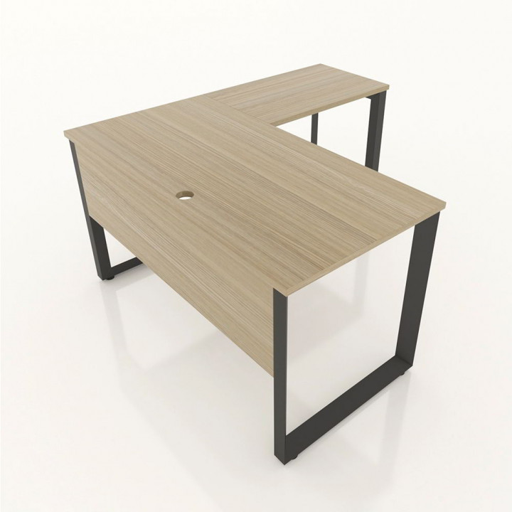 Chân bàn giám đốc 1400x600mm sắt tam giác lắp ráp ngàm