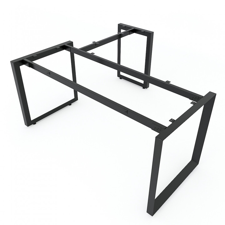 Chân bàn chữ L 160x150cm sắt tam giác lắp ráp hệ Trian II